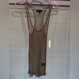 Rock & Republic Metallic Tank - Small - NWOT